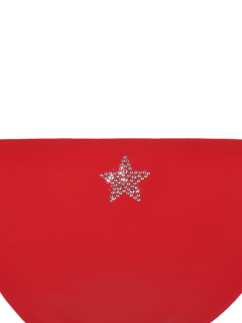 Красный раздельный купальник со стразами, 3