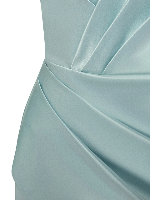 Светло-голубое платье-мини из шелка, 4 Светло-голубое платье-мини из шелка, 4