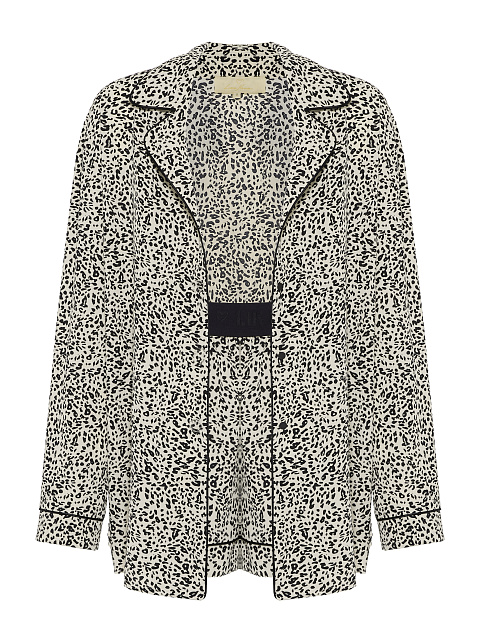 Бежевая пижама с леопардовым принтом, 3