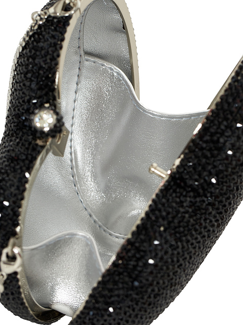 Клатч "Сердце" в черных стразах, 4