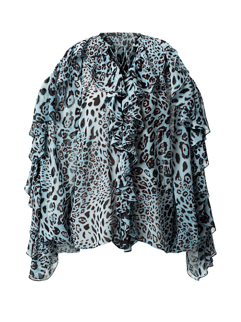 Блузка с леопардовым принтом, 1