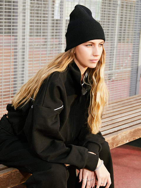 Черный спортивный костюм из футера, 12 Черный спортивный костюм из футера, 12