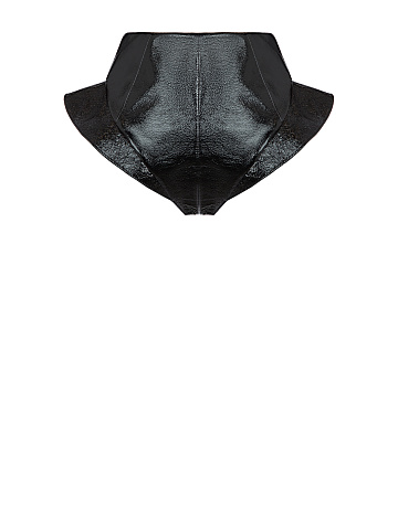 Черные шорты из лаковой кожи, 2