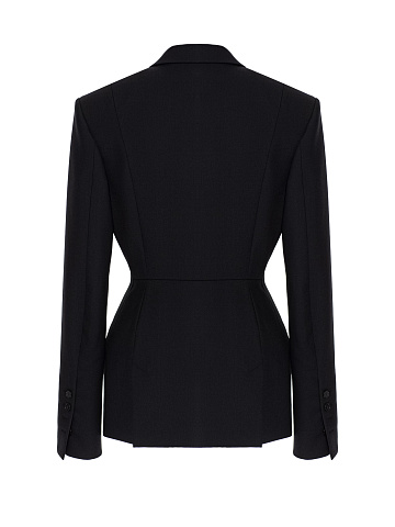 Черный жакет с вышивкой, 2