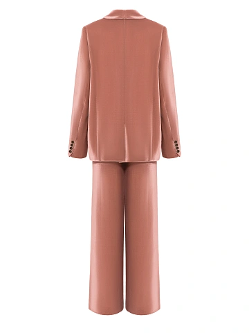 Розовый костюм-двойка из бархата, 2