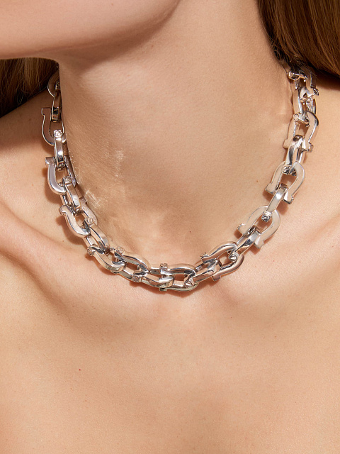 Колье-цепь из белого золота, 2 Колье-цепь из белого золота, 2