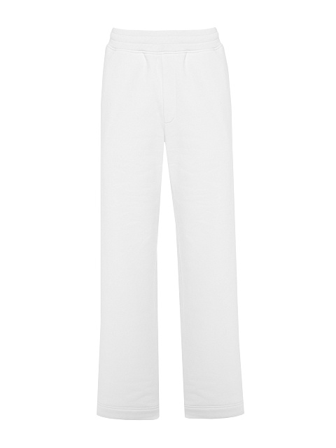 Белый монохромный трикотажный костюм с нашивкой, 4