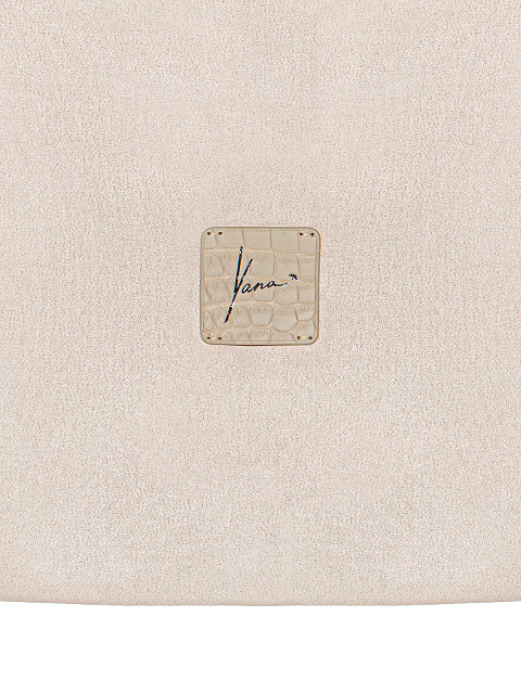 Бежевая сумка из крокодиловой кожи с лилией, 9