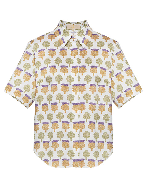 Молочная рубашка с принтом, 1