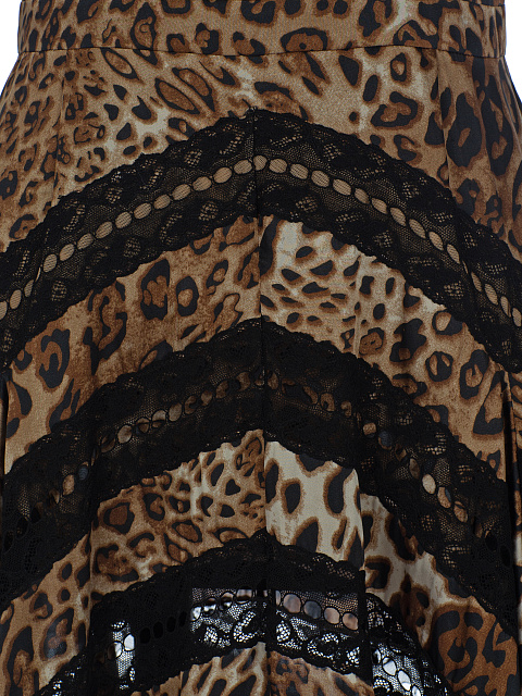 Шелковое платье-миди с леопардовым принтом, 3