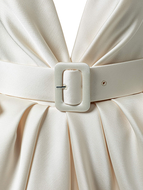 Молочное платье-мини, 5