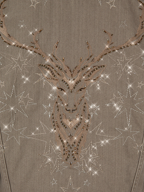 Серо-коричневая куртка с подкладом из меха норки, 4