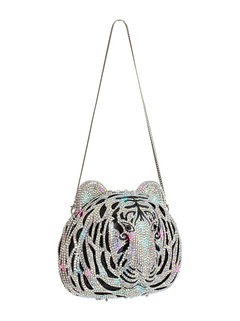 Клатч «Тигр» в разноцветных стразах, 2