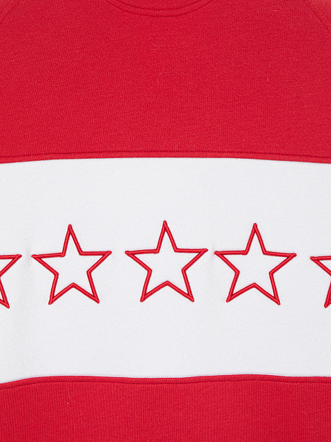 Красно-белый трикотажный костюм с вышивкой, 6