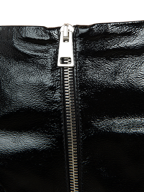 Черные шорты из лаковой кожи, 3