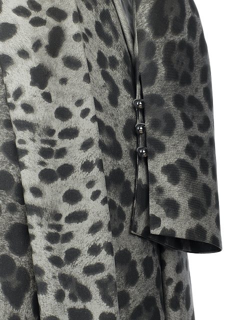 Шелковое платье с леопардовым принтом, 4