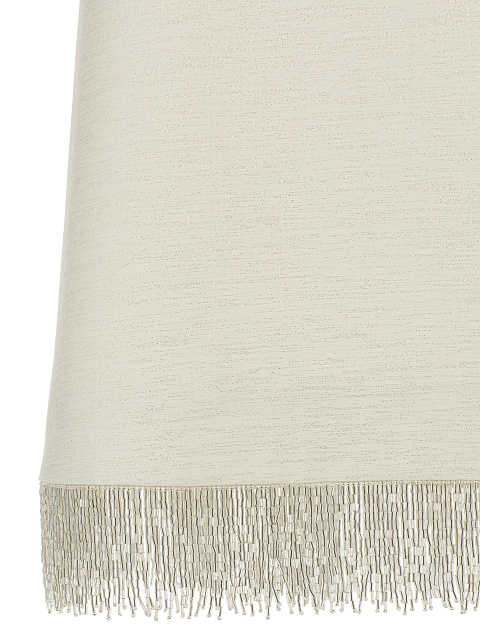 Молочный костюм из жакета и юбки-миди с бахромой из бисера, 5 Молочный костюм из жакета и юбки-миди с бахромой из бисера, 5