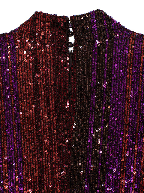 Платье-миди из трикотажа в пайетках, 4