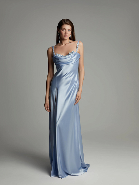 Платье-макси из шелка с пайетками, 4 Платье-макси из шелка с пайетками, 4