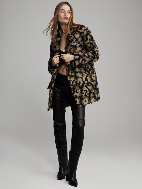 Черные кожаные ботильоны на высоком каблуке, 6