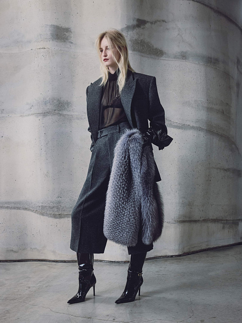 Брюки-кюлоты из шерсти, 1