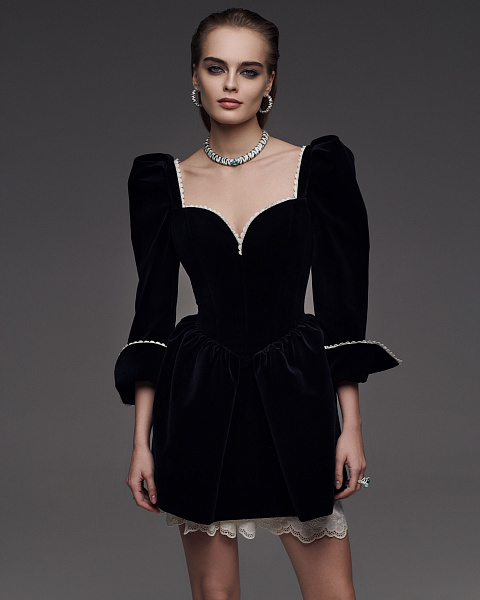 Бежевый подъюбник из хлопка с кружевом, 4