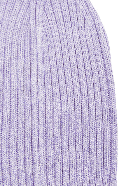 Фиолетовый комплект из шапки и митенок, 2