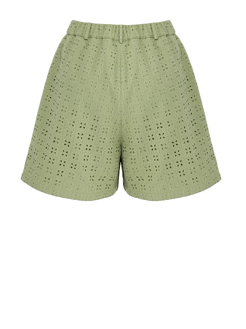Зеленые шорты из хлопка, 3