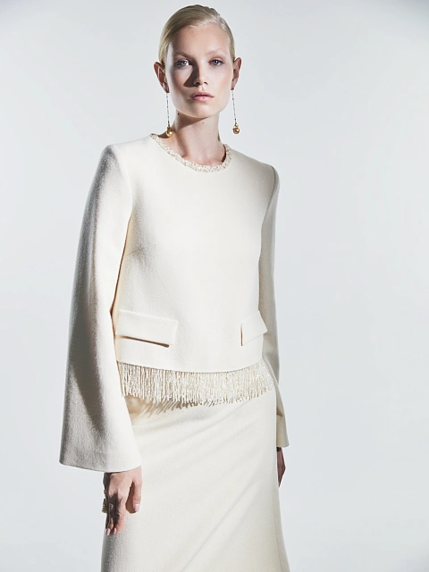 Серьги из желтого золота с жемчугом и бриллиантами, 4