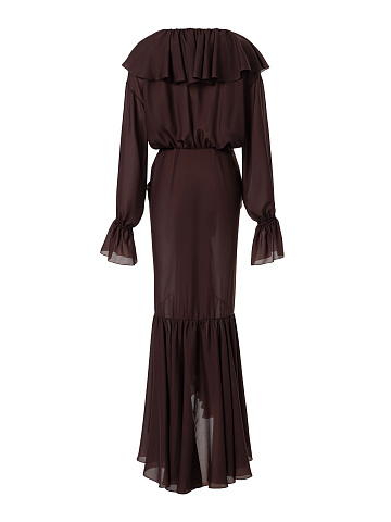 Платье-макси из шифона, 2