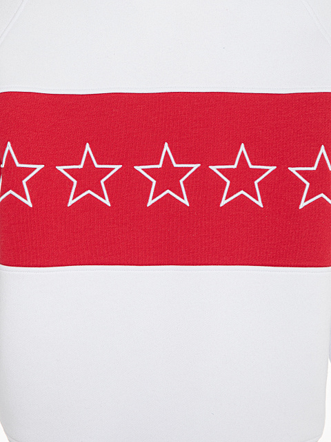 Бело-красный трикотажный костюм с вышивкой, 6