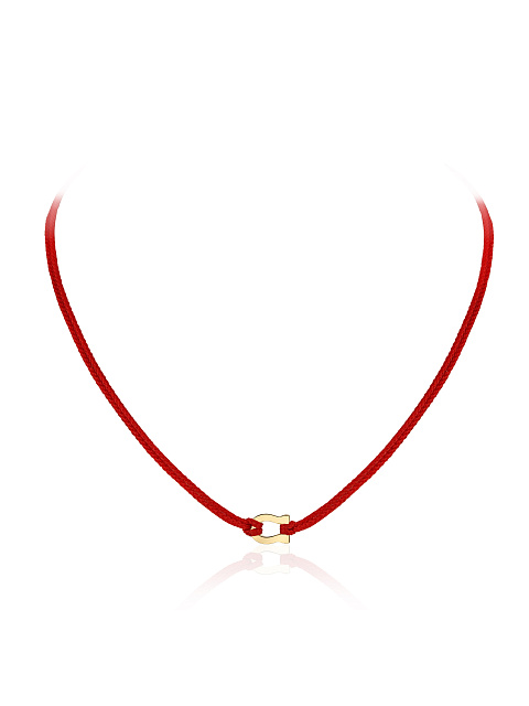 Колье с подковой из желтого золота, 1