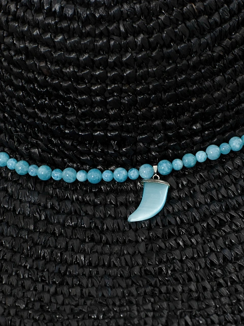 Черная соломенная шляпа с отделкой из халцедона, 4