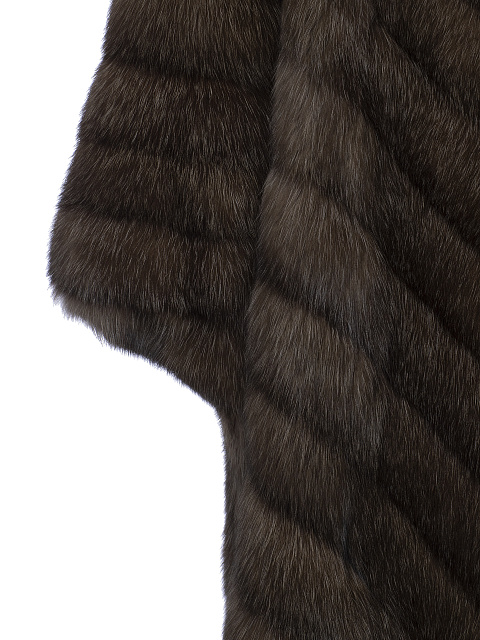 Коричневая шуба из меха соболя, 3