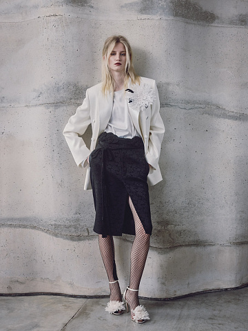 Черная юбка из жаккарда, 2