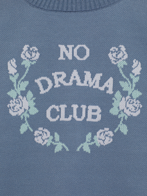 Серо-синий свитер No Drama Club, 3