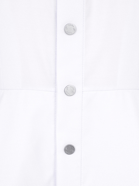 Платье-рубашка из хлопка белого цвета, 3