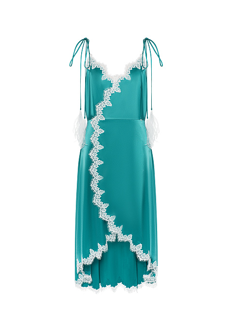 Платье-миди с кружевом, 1