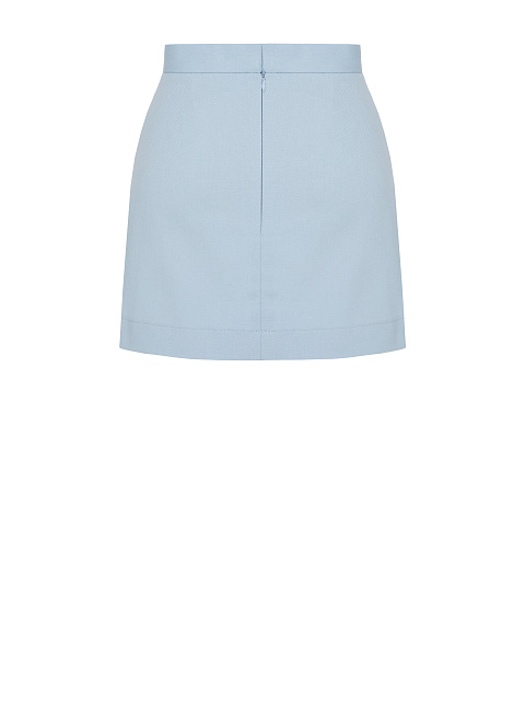 Голубая юбка-мини из денима, 3