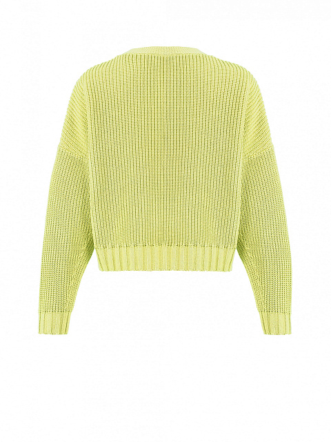 Светло-зеленый вязаный комплект из топа и кардигана, 5 Светло-зеленый вязаный комплект из топа и кардигана, 5