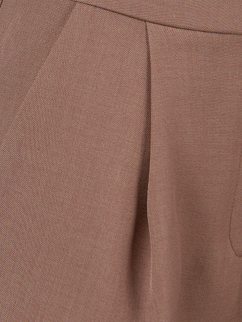 Светло-коричневый брючный костюм-двойка, 5