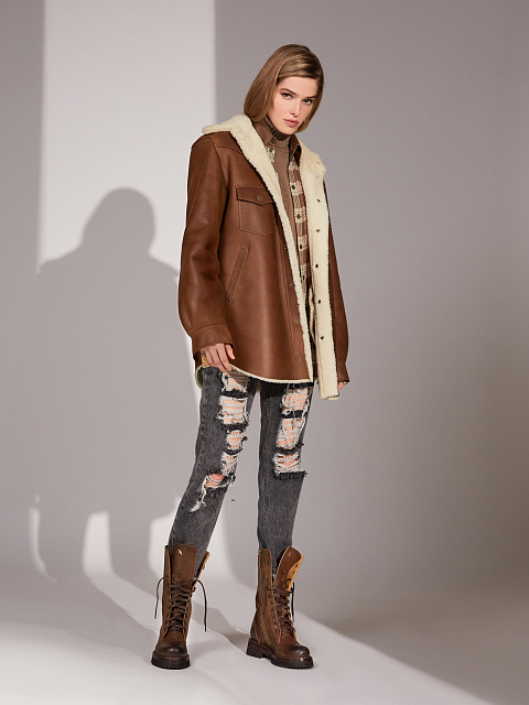 Серые вареные джинсы из хлопка, 6 Серые вареные джинсы из хлопка, 6