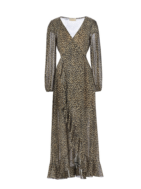 Шифоновое платье с леопардовым принтом, 1