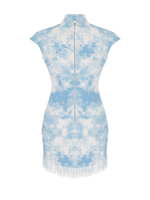 Платье-мини с бахромой, 4