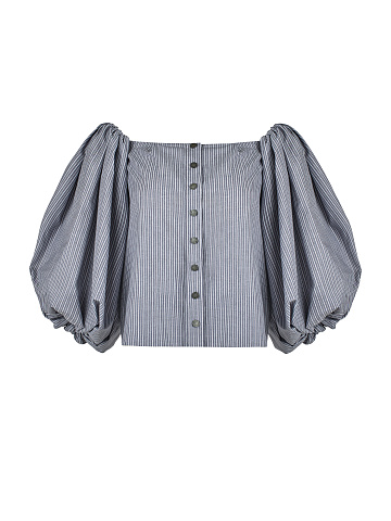 Серый хлопковый топ, 1