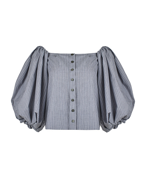 Серый хлопковый топ, 1