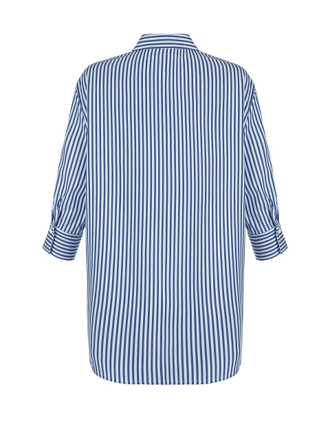 Темно-синий хлопковый сет из бра и рубашки, 4