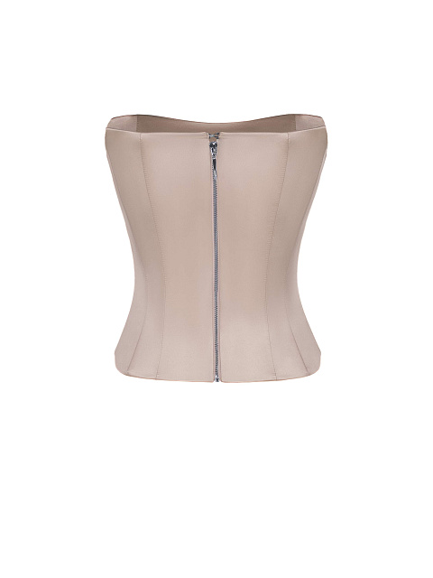 Пудровый атласный корсет, 2 Пудровый атласный корсет, 2