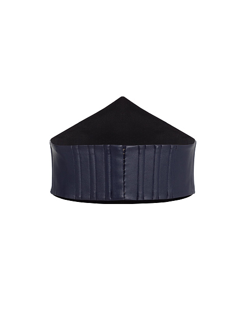 Темно-синий кожаный корсет, 2