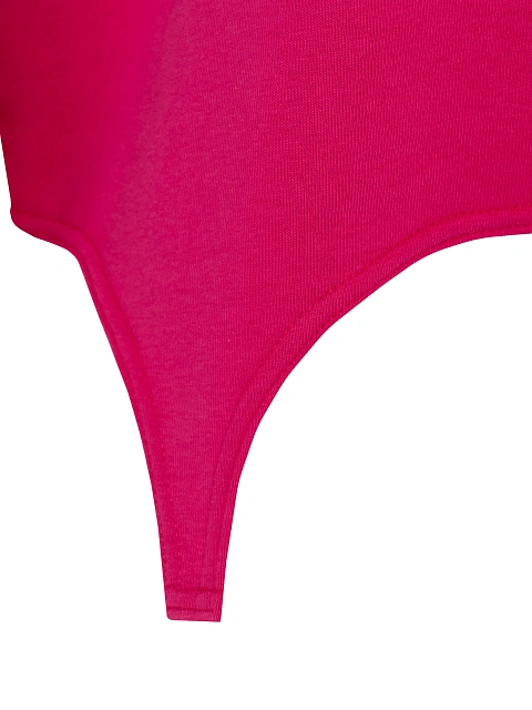 Ярко-розовый свитшот из хлопка с принтом на спине, 3 Ярко-розовый свитшот из хлопка с принтом на спине, 3